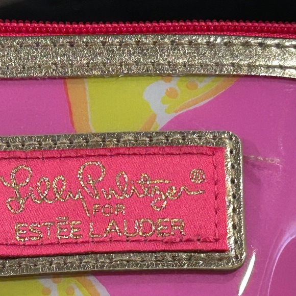 Lilly Pulitzer Pink and Yellow Floral Cosmetic Bag - Picture 6 of 6